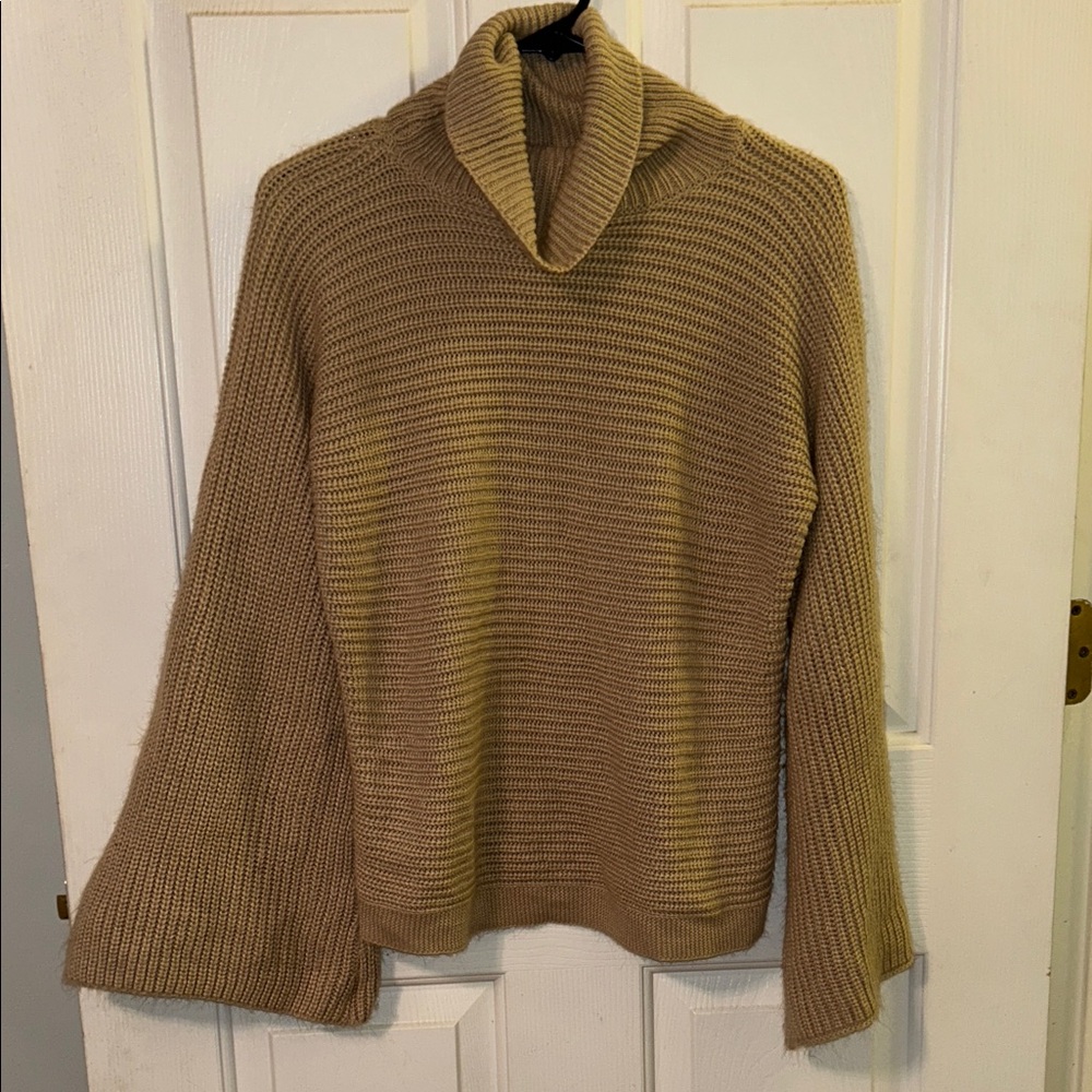 Cozy Tan Turtleneck Sweater